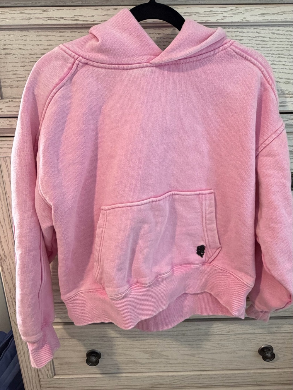 Free People Pink Hoodie Sweater